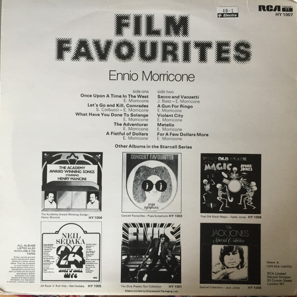 Ennio Morricone - Film Favourites (LP Tweedehands)