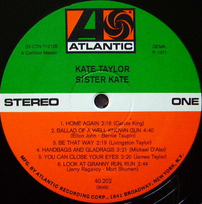 Kate Taylor - Sister Kate (LP Tweedehands)