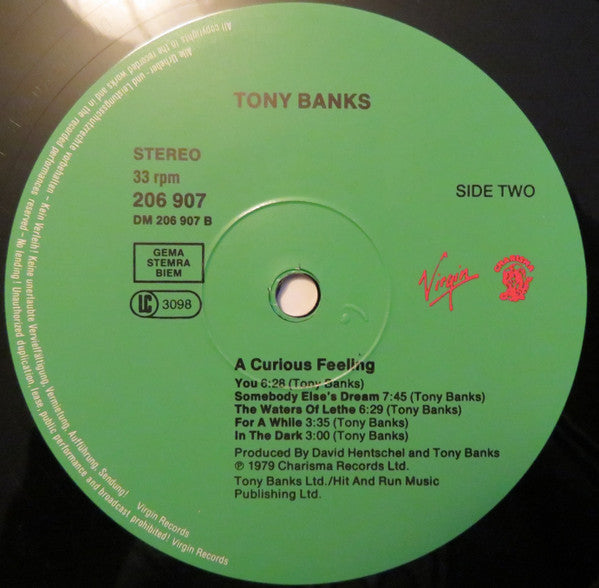 Tony Banks - A Curious Feeling (LP Tweedehands)