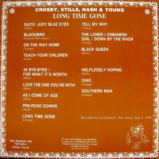 Crosby, Stills, Nash & Young - Long Time Gone (LP Tweedehands) - Discords.nl