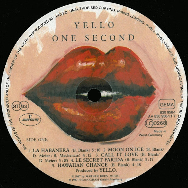 Yello - One Second (LP Tweedehands)