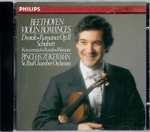 Ludwig van Beethoven / Antonín Dvořák / Franz Schubert – Pinchas Zukerman, Saint Paul Chamber Orchestra, The - Violin Romances / Romance Op. 11 / Konzertstück • Rondo • Polonaise (CD Tweedehands)