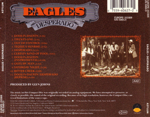Eagles - Desperado (CD Tweedehands) - Discords.nl
