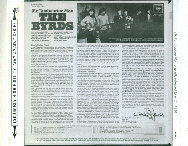 Byrds, The - Mr. Tambourine Man (CD)