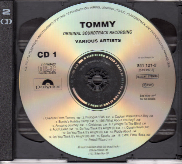 Various - Tommy (Original Soundtrack Recording) (CD)