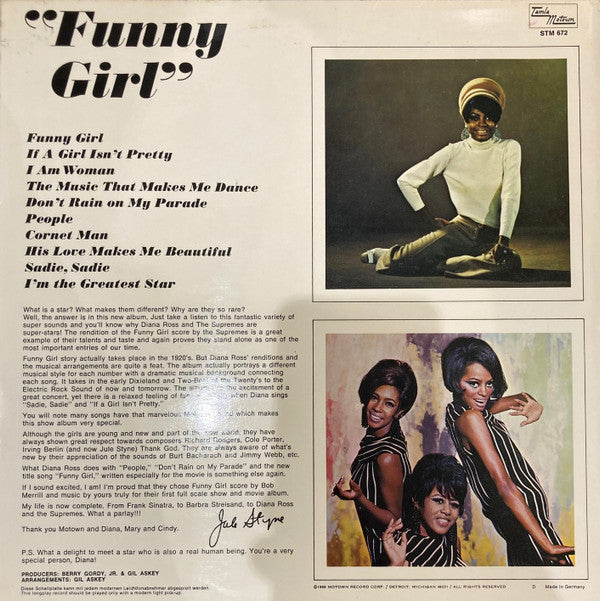 Supremes, The - Sing And Perform "Funny Girl" (LP Tweedehands) - Discords.nl