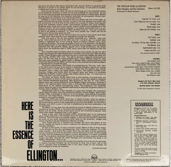 Duke Ellington And His Orchestra - The Popular Duke Ellington (LP Tweedehands) - Discords.nl