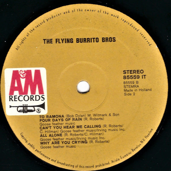 Flying Burrito Bros, The - The Flying Burrito Bros. (LP Tweedehands) - Discords.nl