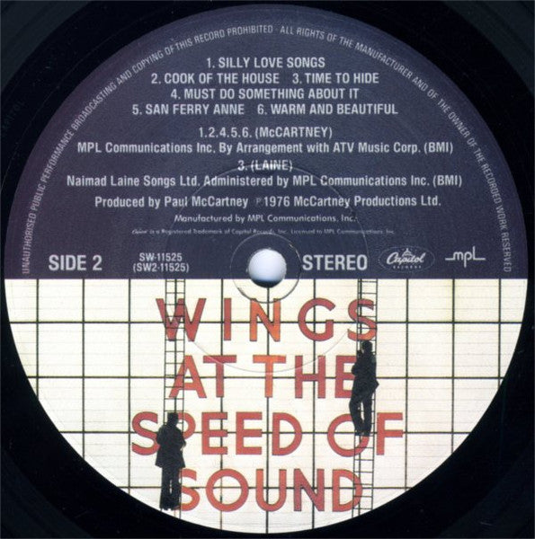 Wings (2) - Wings At The Speed Of Sound (LP Tweedehands) - Discords.nl
