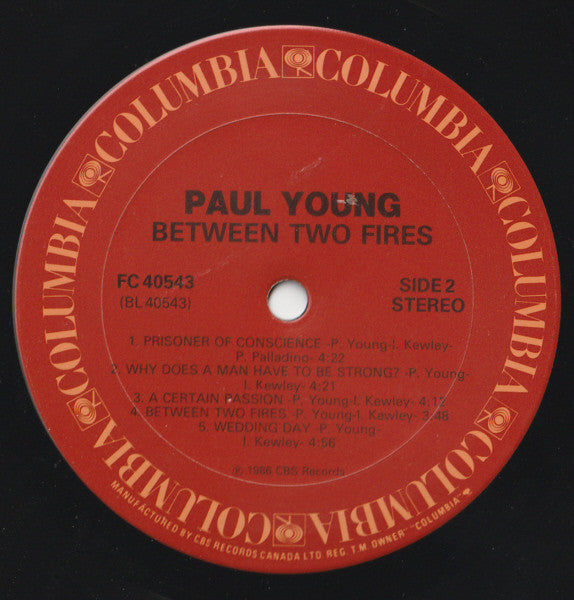 Paul Young - Between Two Fires (LP Tweedehands)