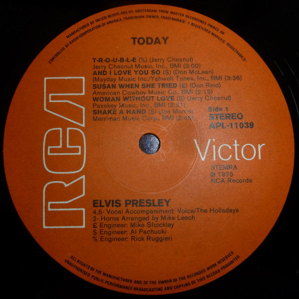 Elvis Presley - Today (LP Tweedehands)