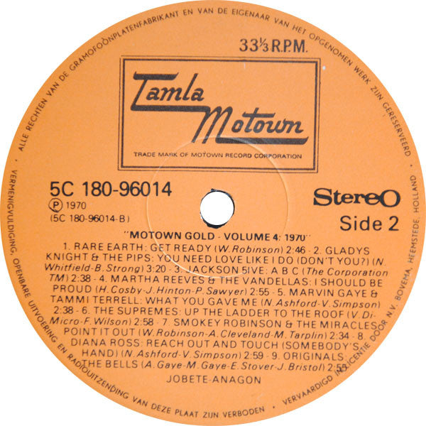Various - Motown Gold Volume 4: 1970 (LP Tweedehands)
