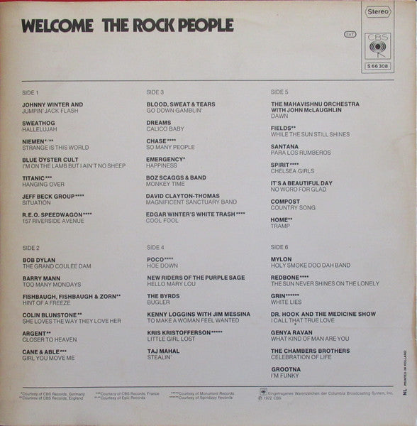 Various - Welcome The Rock People (LP Tweedehands)