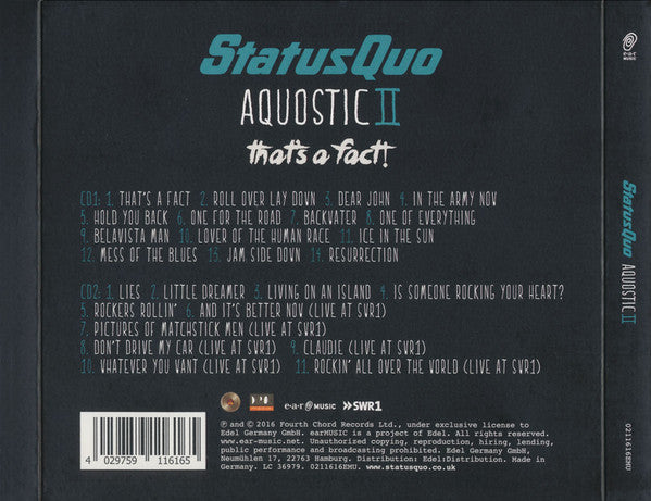 Status Quo - Aquostic II: That's A Fact! (CD)