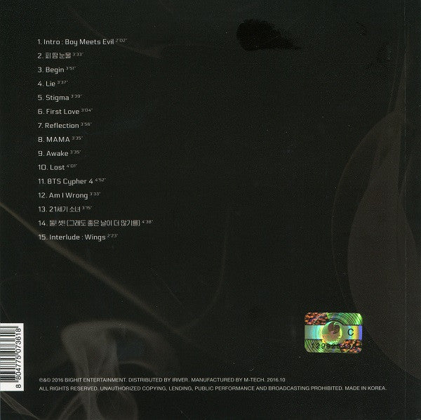 BTS - Wings (CD Tweedehands)