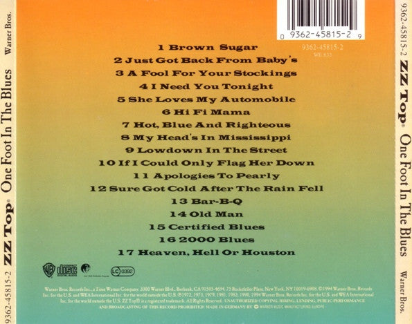 ZZ Top - One Foot In The Blues (CD)