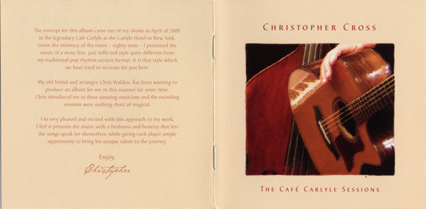 Christopher Cross - The Cafe Carlyle Sessions (CD Tweedehands)