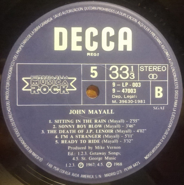 John Mayall - John Mayall (LP Tweedehands)