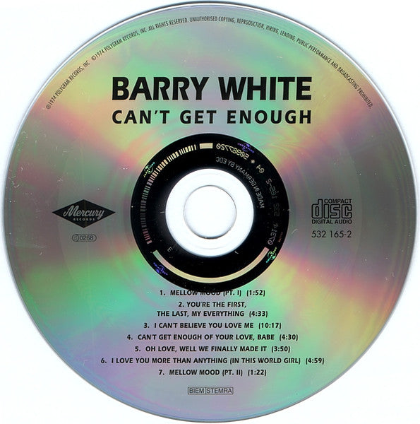 Barry White - Let The Music Play + Can't Get Enough (CD)