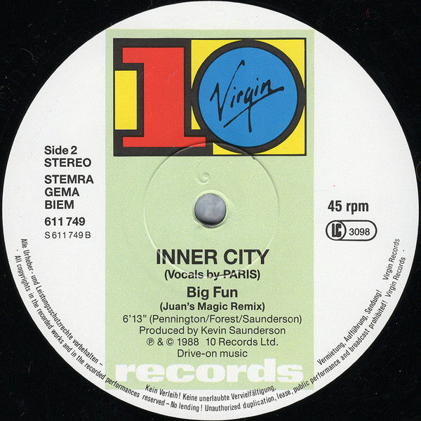 Inner City - Big Fun (12" Tweedehands)