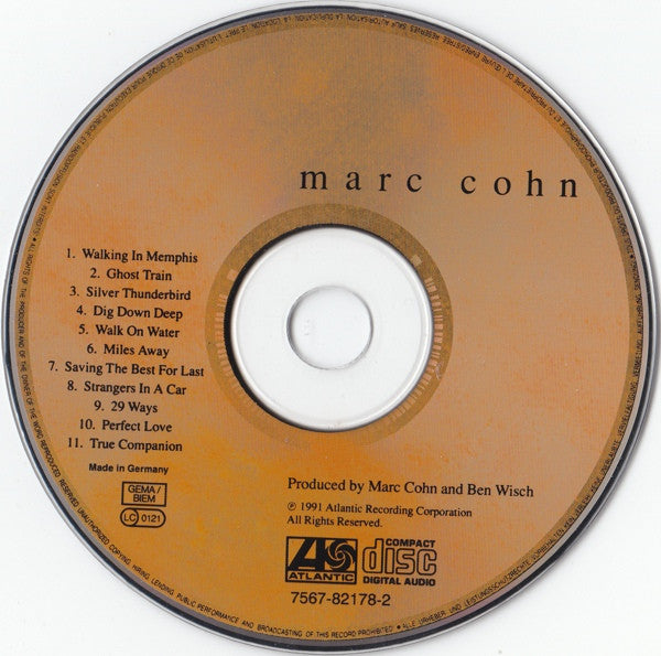 Marc Cohn - Marc Cohn (CD Tweedehands) - Discords.nl