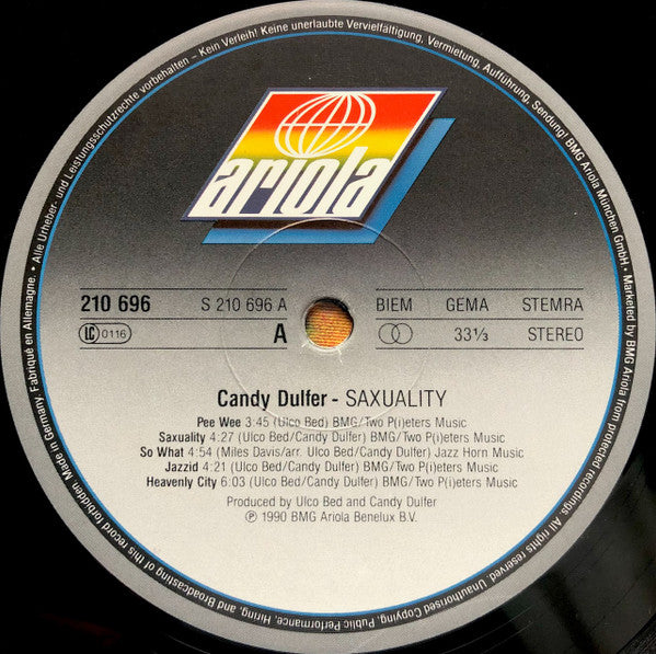 Candy Dulfer - Saxuality (LP Tweedehands) - Discords.nl