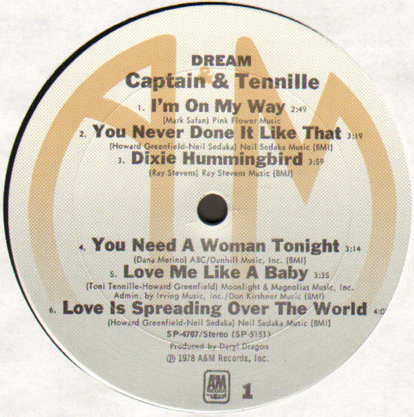 Captain And Tennille - Dream (LP Tweedehands)