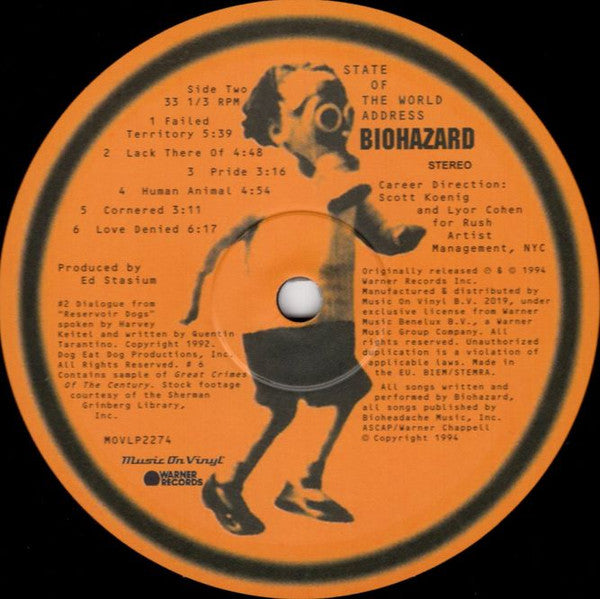 Biohazard - State Of The World Address  (.. Address//180gr./Insert LP)