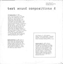 Various - Text-Sound Compositions 4: Stockholm 1969 (LP Tweedehands)