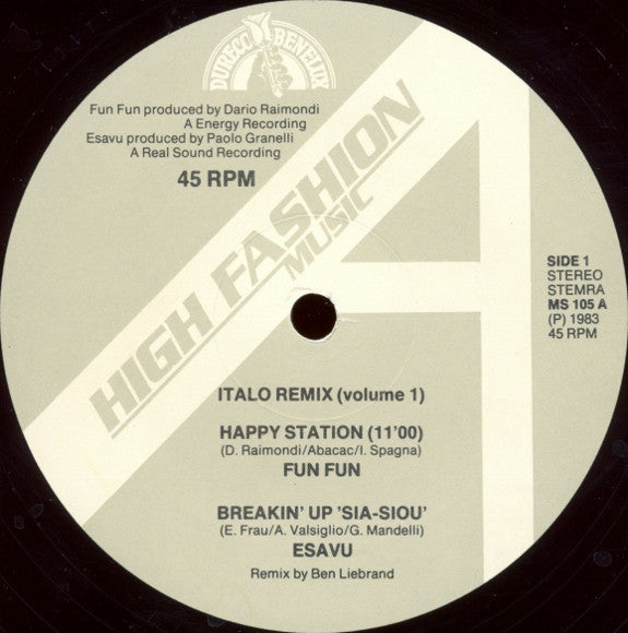 Various - Italo Remix (Volume 1) (12" Tweedehands)