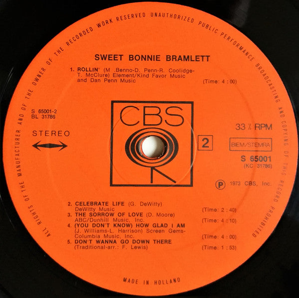 Bonnie Bramlett - Sweet Bonnie Bramlett (LP Tweedehands)