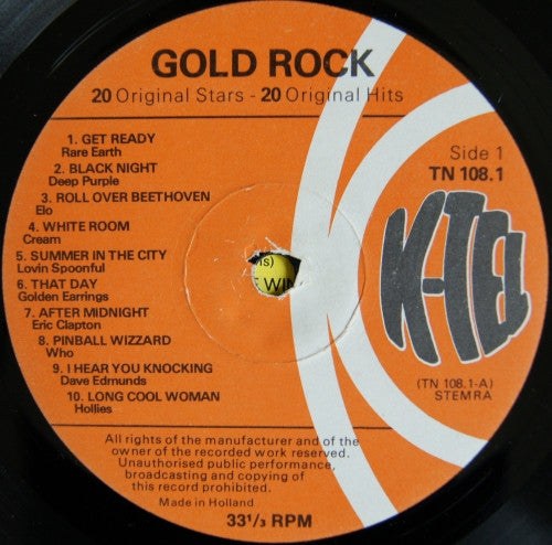 Various - K-tel’s Gold Rock (LP Tweedehands)