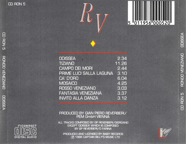 Rondò Veneziano - Odissea (CD Tweedehands)