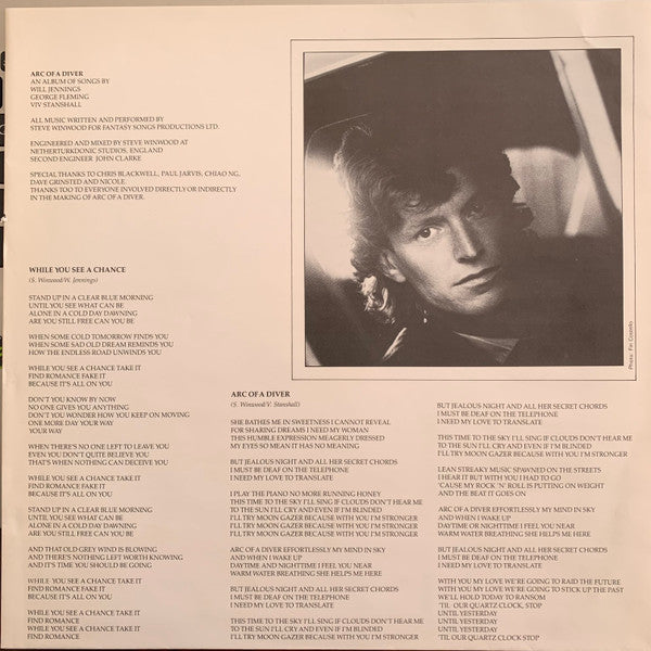 Steve Winwood - Arc Of A Diver (LP Tweedehands)