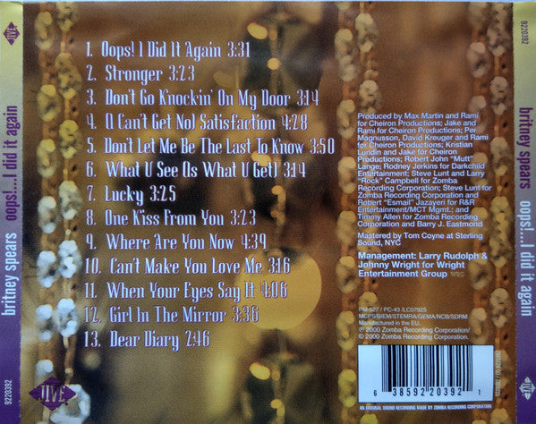 Britney Spears - Oops!...I Did It Again (CD Tweedehands)