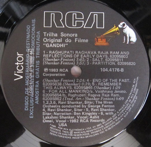 Ravi Shankar, George Fenton - Gandhi / Music From The Original Motion Picture Soundtrack (LP Tweedehands) - Discords.nl