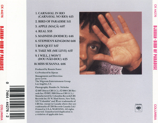Djavan - Bird Of Paradise (CD Tweedehands)