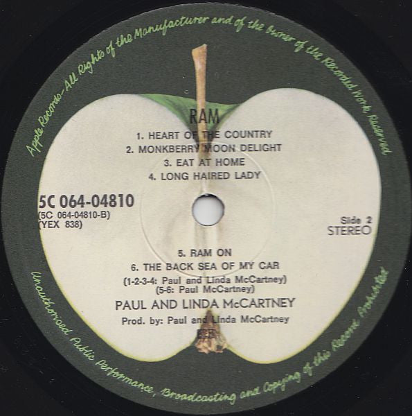 Paul & Linda McCartney - Ram (LP Tweedehands) - Discords.nl