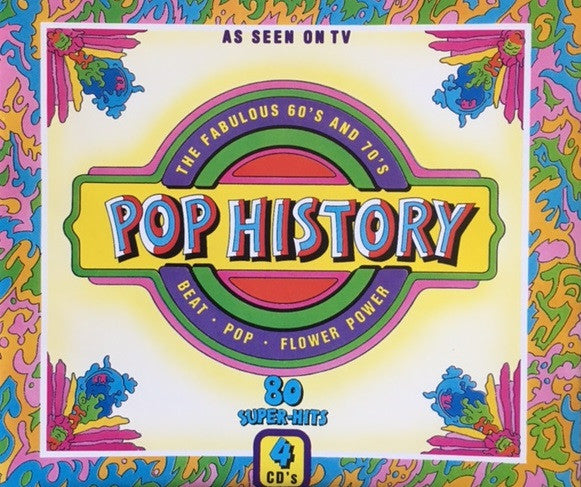 Various - Pop History (The Fabulous 60's And 70's • Beat · Pop · Flower Power) (CD Tweedehands)