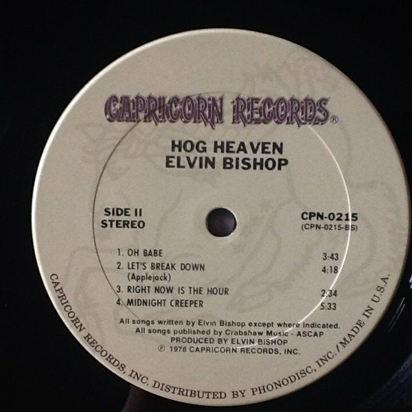 Elvin Bishop - Hog Heaven (LP Tweedehands)