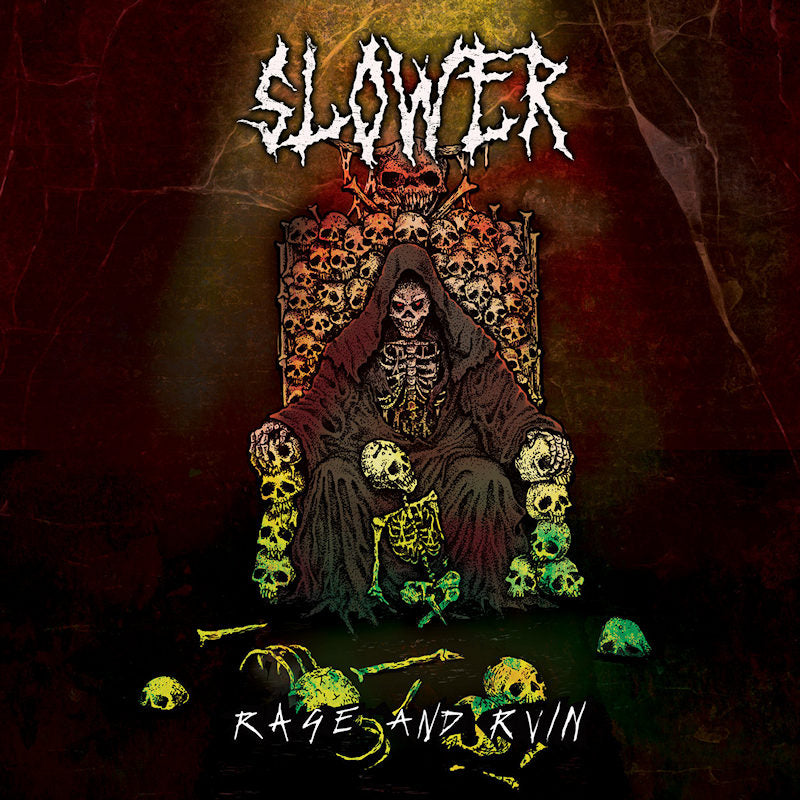 Slower - Rage and ruin (striped) (LP)