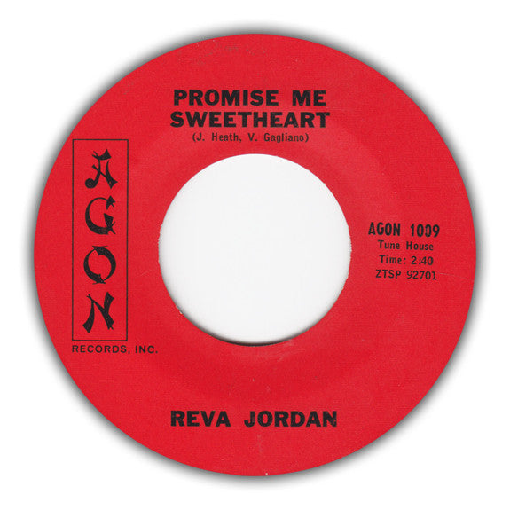 Reva Jordan - Heartstrings / Promise Me Sweetheart (7-inch Tweedehands) - Discords.nl