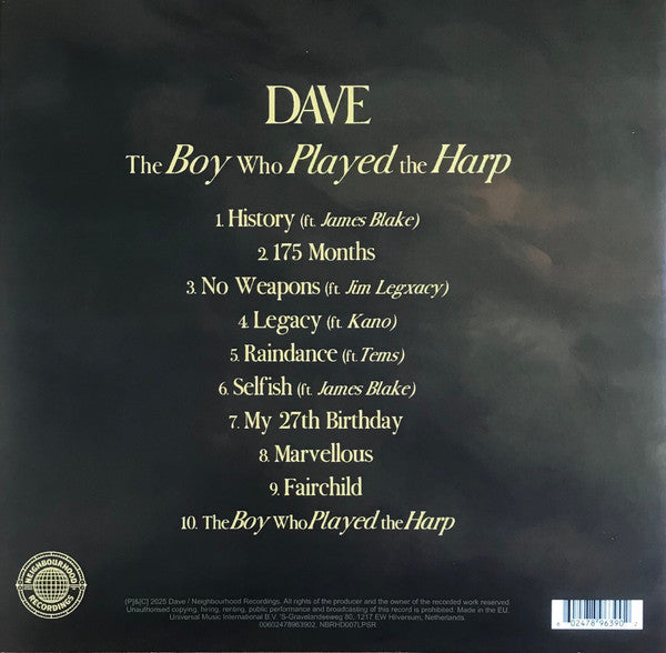 Dave - The Boy Who Played The Harp (LP)