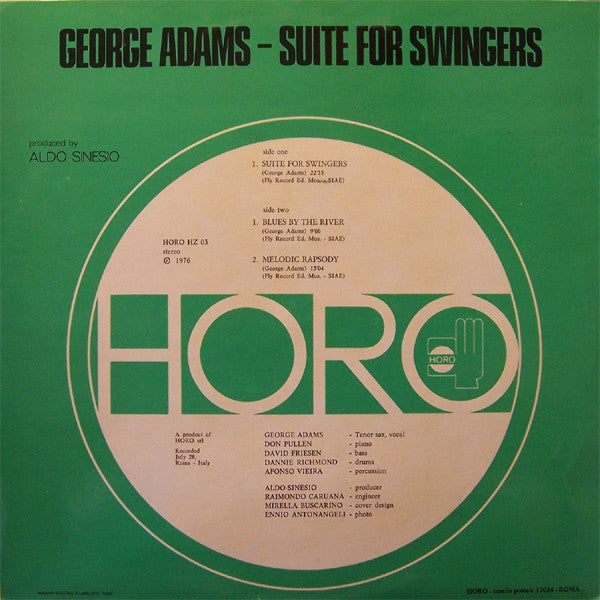 George Adams - Suite For Swingers (LP Tweedehands) - Discords.nl