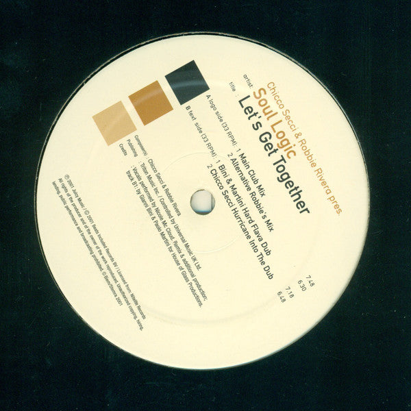 Chicco Secci & Robbie Rivera pres. Soul Logic - Let's Get Together (12" Tweedehands)