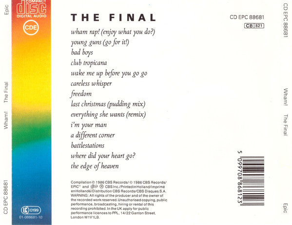 Wham! - The Final (CD Tweedehands) - Discords.nl