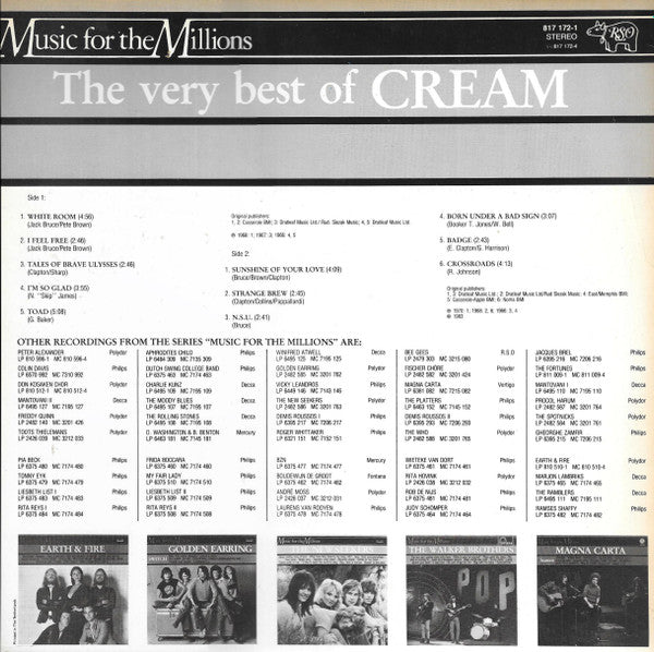 Cream - The Very Best Of Cream (LP Tweedehands)