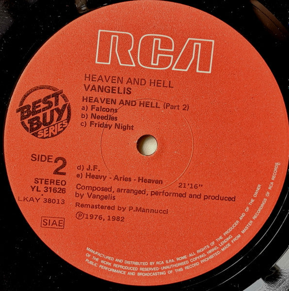 Vangelis - Heaven And Hell (LP Tweedehands)