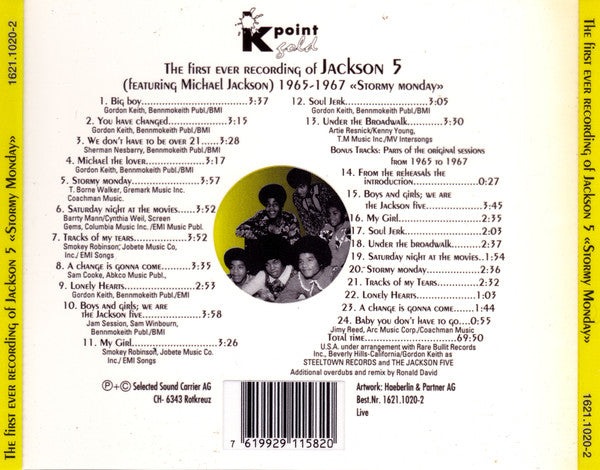Jackson 5, The - The First Ever Recording Of Jackson 5 «Stormy Monday» (CD Tweedehands) - Discords.nl