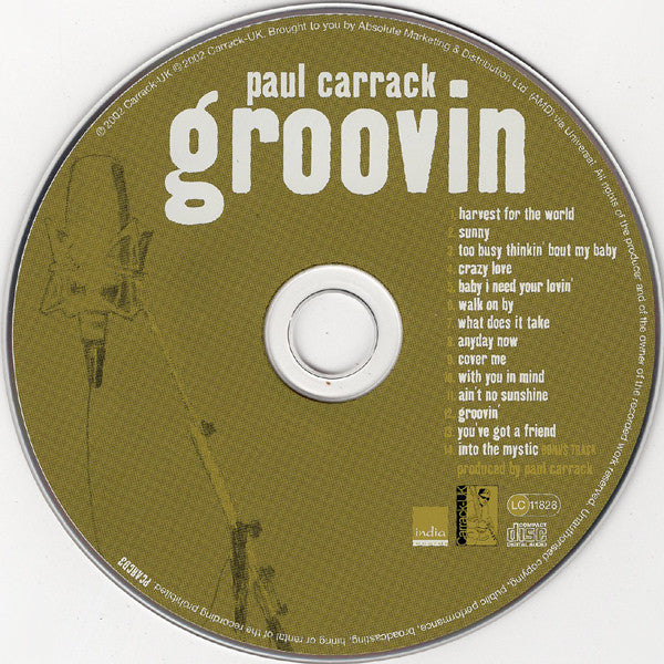 Paul Carrack - Groovin' (CD Tweedehands)